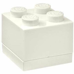 Úložný box LEGO Mini 4 - bílý