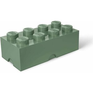 Úložný box LEGO 8 - army zelený