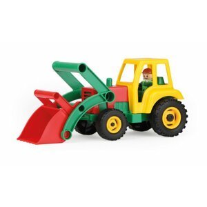 Auto traktor/nakladač s figurkou aktivní se lžící plast 35cm 24m+ - Lena