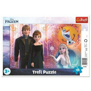 Puzzle deskové Šťastné vzpomínky Ledové království II/Frozen II 15 dílků 33x23cm ve fólii