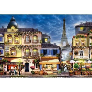 Wooden City Puzzle Snídaně v Paříži 2v1, dřevěné, 300 dílků