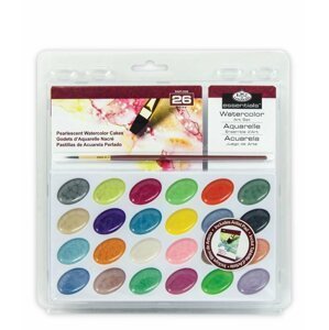 Sada akvarelových barev Royal & Langnickel - perleťové 26 ks