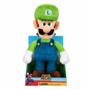 Plyšák Super Mario - Luigi, velikost Jumbo 30 cm - Tarabanik