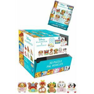 Guma 3D Puzzle Autíčka s Disney zvířátky - Alltoys