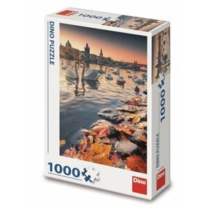 Puzzle 1000 dílků Labutě na Vltavě - Dirkje