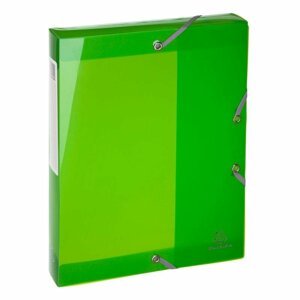Exacompta Iderama PP Box na spisy s gumičkou A4 40 mm - transparentní zelený