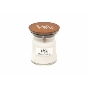 WoodWick White Teak svíčka váza 85g