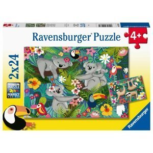 Ravensburger Puzzle - Koaly a lenochodi 2x24 dílků