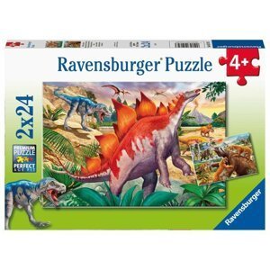 Ravensburger Puzzle - Svět dinosaurů 2x24 dílků