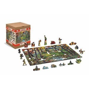 Wooden City Puzzle Chalupa v lese 1010 dílků, dřevěné