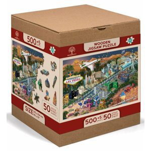 Wooden City Puzzle Las Vegas 505 dílků, dřevěné