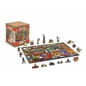Wooden City Puzzle Obchod 200 dílků, dřevěné