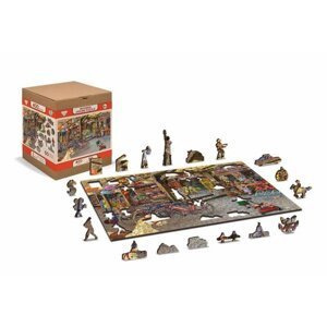 Wooden City Puzzle Hračkářství 1010 dílků, dřevěné