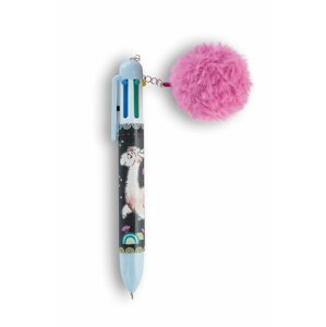 Kuličkové pero šestibarevné Lama Flokatina - NICI
