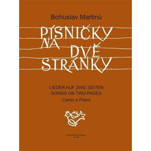 Písničky na dvě stránky - Bohuslav Martinů