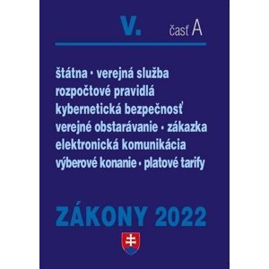 Zákony V-A/2022 – verejná správa