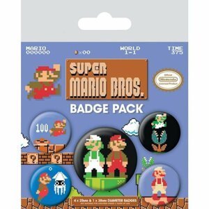 Sada odznaků Super Mario Bross - EPEE Merch - Pyramid