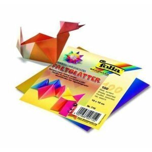 Sada papírů na Origami 10 x 10 cm - duhové 100 listů