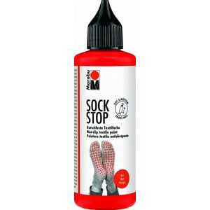 Marabu Sock Stop Protiskluzová barva - červená 90ml