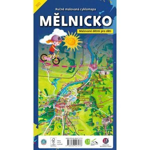 Mělnicko dětem - Ručně malovaná cyklomapa