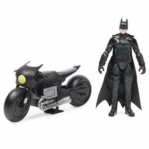 Batman film interaktivní motorka s figurkou 30 cm - Spin Master Fur Fluff