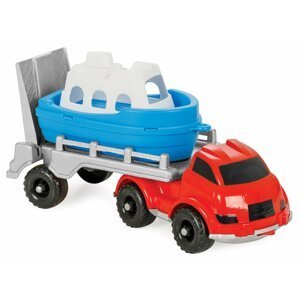 Auto nákladní na písek s lodí - PlayFoam