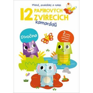 12 papírových zvířecích kamarádů Divočina