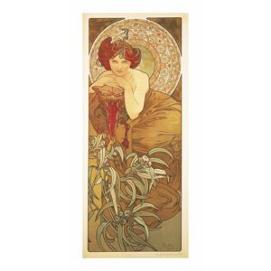 Pohled Alfons Mucha – Emerald, dlouhý