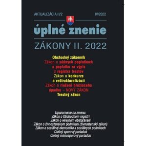 Aktualizácia II/2 2022 – Konkurz a reštrukturalizácia