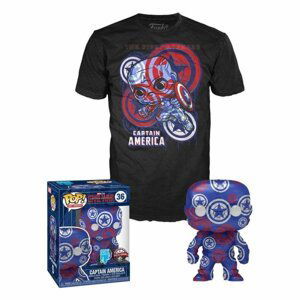 Funko POP & Tee: Marvel Patriotic Age - Captain America (velikost trička L)