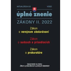 Aktualizácia II/3 2022 – Sudcovia a prokurátori