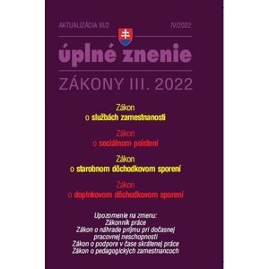 Aktualizácia III/3 2022 – Sociálne poistenie a dôchodkové sporenie