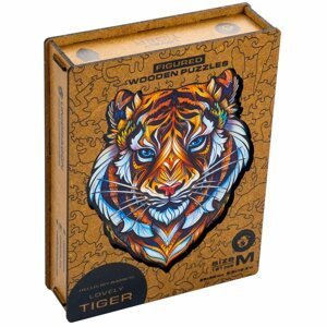 Unidragon dřevěné puzzle - Tygr velikost M - EPEE Unidragon