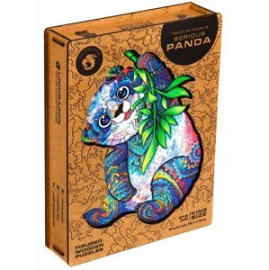 Unidragon dřevěné puzzle - Panda velikost L