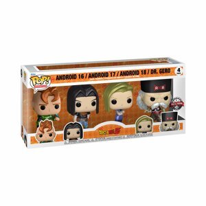 Funko POP Animation: Dragon Ball Z - Android 16, Android 17, Android 18 & Dr. Gero