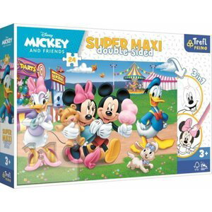 Trefl Puzzle Mickey Mouse Na pouti 24 dílků - oboustranné