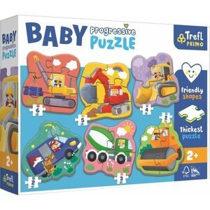 Trefl Puzzle Baby Na staveništi 6v1 (2-6 dílků)