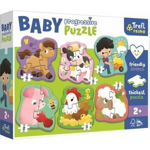 Trefl Puzzle Baby Farma 6v1 (2-6 dílků)