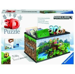 Ravensburger Puzzle 3D Úložná krabice Minecraft 216 dílků