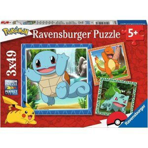 Ravensburger Puzzle Vypusťte Pokémony 3x49 dílků