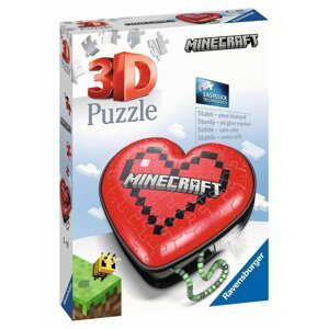Ravensburger Puzzle 3D Srdce Minecraft 54 dílků