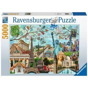Ravensburger Puzzle Koláž velkoměsta 5000 dílků