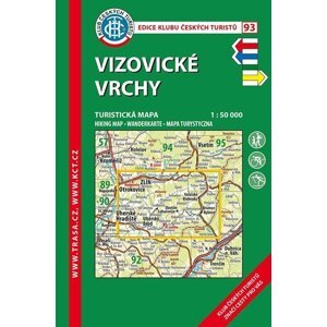 KČT 93 Vizovické vrchy 1:50T Turistická mapa, 9.  vydání