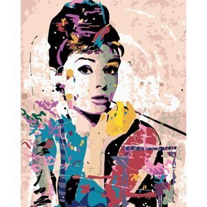 Malování podle čísel 40 x 50 cm - Audrey Hepburn