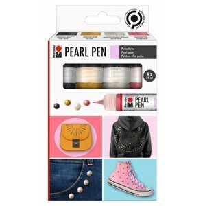 Marabu Pearl Pen Sada Tekutých perel 4 x 25 ml