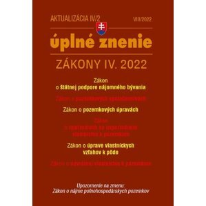 Aktualizácia IV/2 2022 – bývanie, stavebný zákon