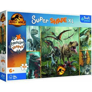 Trefl Puzzle Super Shape XL Jurský svět: Neobvyklí dinosauři 160 dílků - Trigano