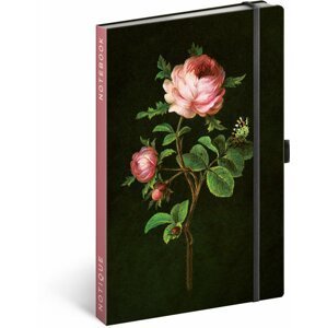 Notes Růže Kateřiny Winterové, linkovaný, 13 × 21 cm - Kateřina Winterová