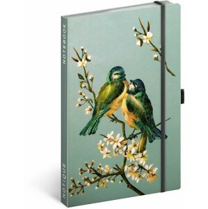 Notes Ptáci Kateřiny Winterové, linkovaný, 13 × 21 cm - Kateřina Winterová