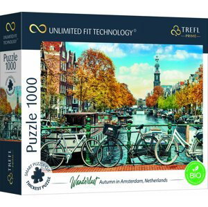 Puzzle prémiové Podzim v Amsterodamu Holandsko 1000 dílků - Trigano